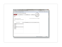 Components For PHP Full control showcase running in Internet Explorer 7