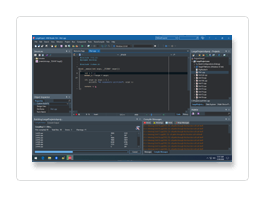 TwineCompile building a project in C++Builder 10.4 Sydney using the Dark Theme.